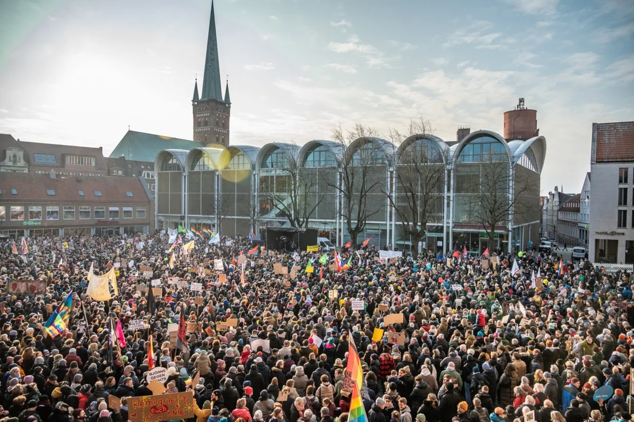 Demo für Demokratie in Lübeck