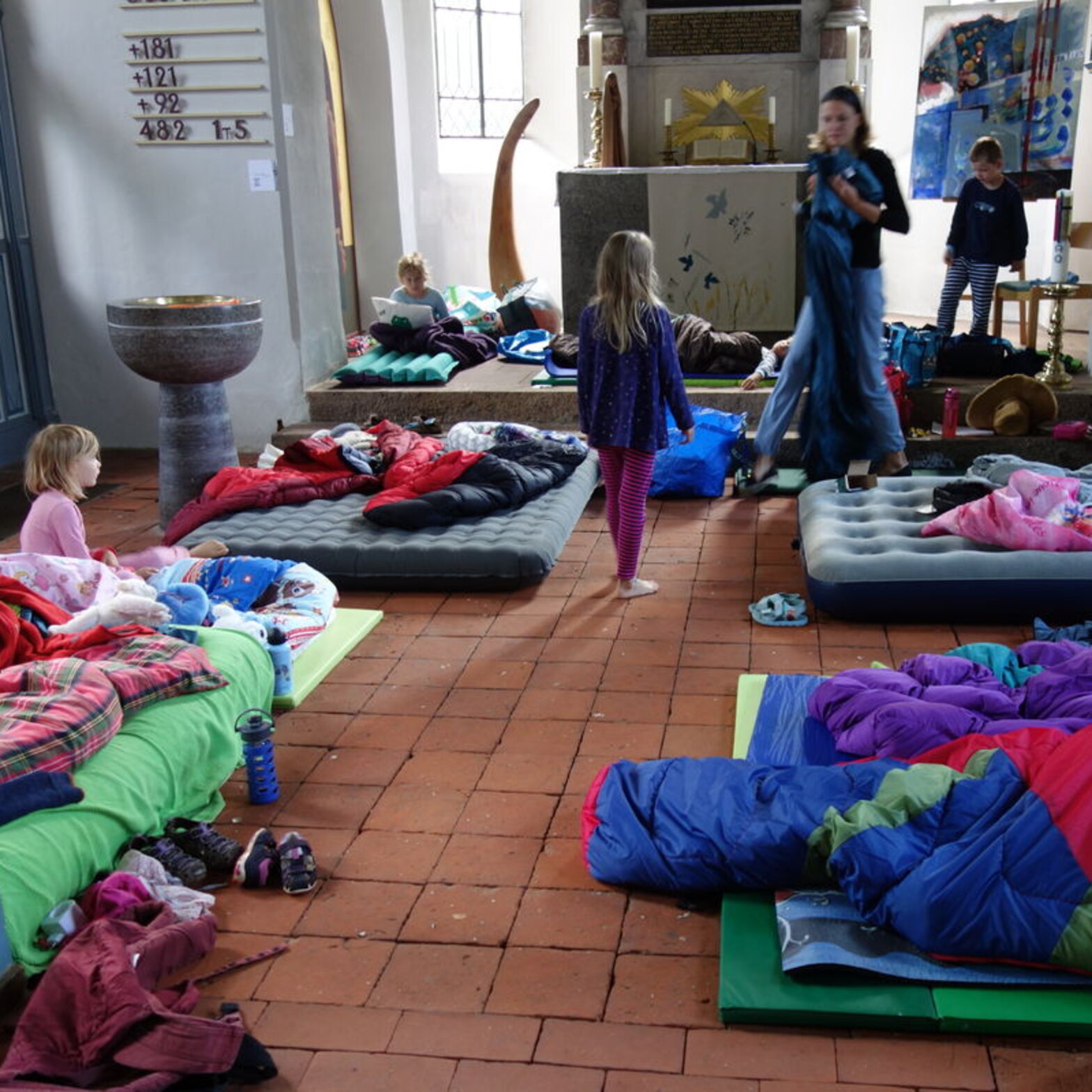 Kirchenübernachtung Kindersommerkirche St. Marien Basthorst