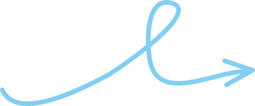 blauer Pfeil, der eine Schleife macht