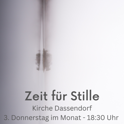 Einladungsflyer Zeit für Stille