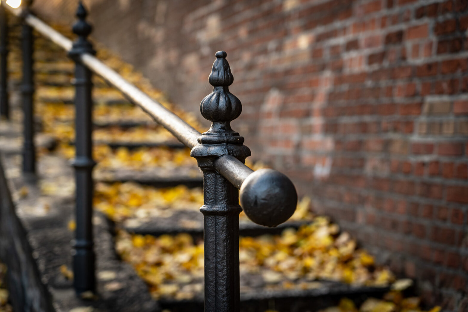 Blick auf ein Geländer