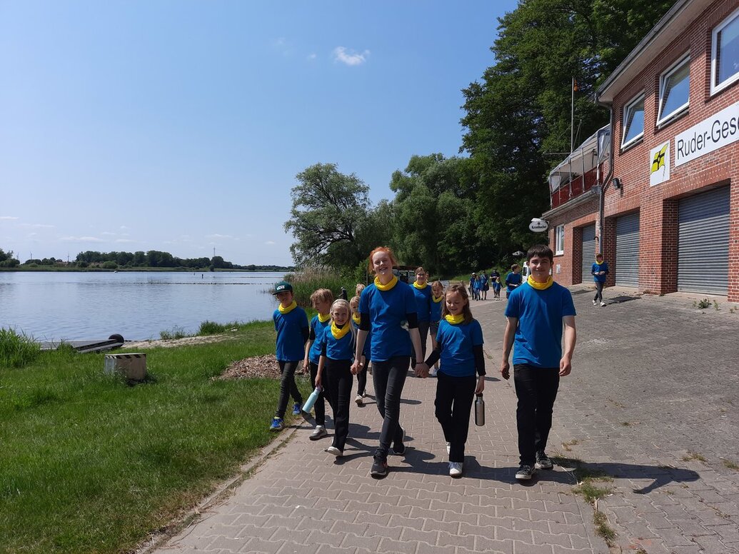 Mitglieder des Kinderchors Aumühle