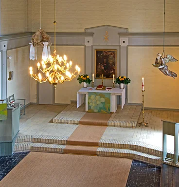 Der Innenraum der St.-Petri-Kirche Gülzow