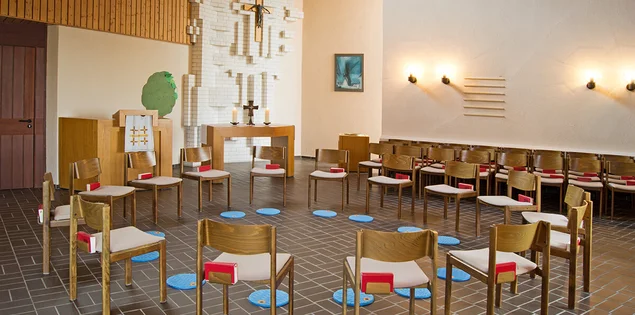 Innenansicht der St.-Martin-Kapelle in Escheburg