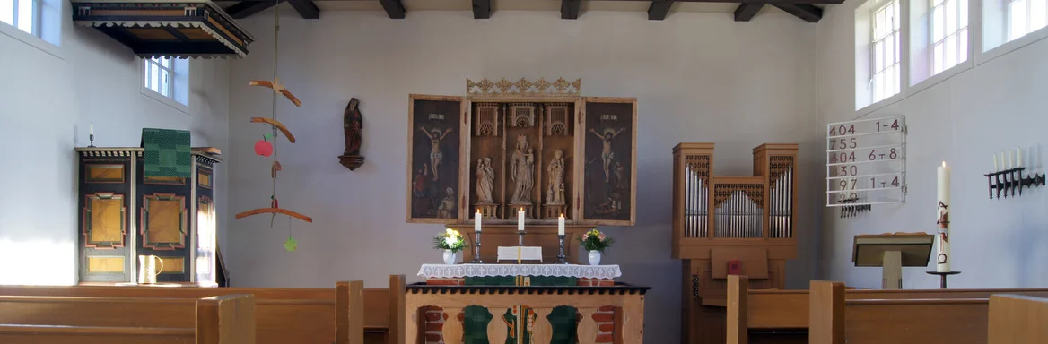 Innenansicht der St.-Annen-Kapelle in Grambek