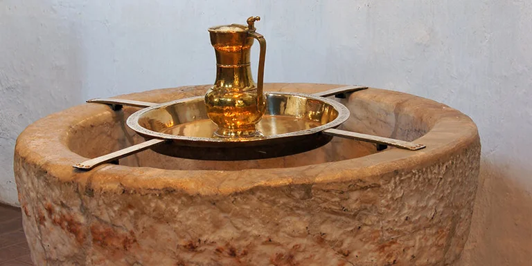 Der Taufstein der St.-Marien-Kirche in Gudow