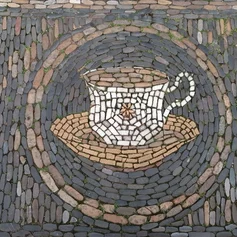 Steinmosaik Kaffeetasse