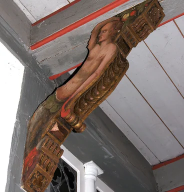 Knagge in der St.-Anna-Kirche in Niendorf