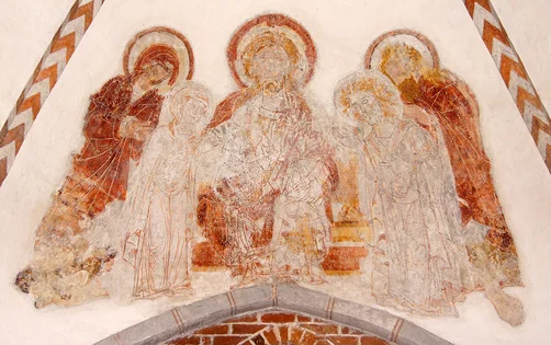 Wandmalerei in St.-Clemens-St.-Katharinen Seedorf