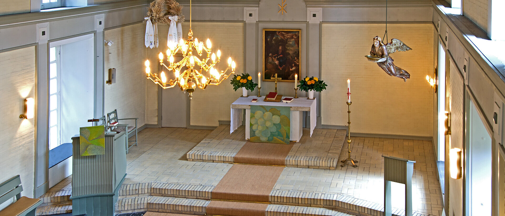 Der Innenraum der St.-Petri-Kirche Gülzow